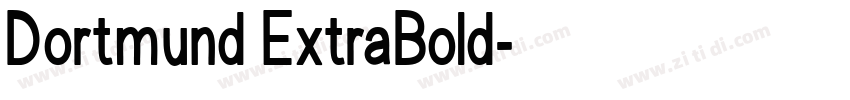 Dortmund ExtraBold字体转换
